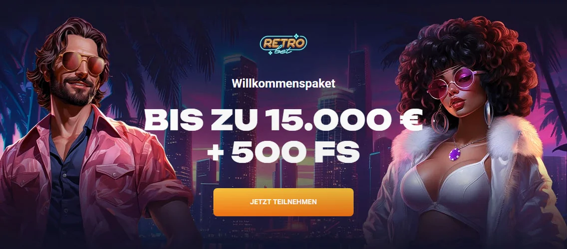 Retrobet — Bis zu 15.000 € + 500 FS auf Ihre ersten vier Einzahlungen